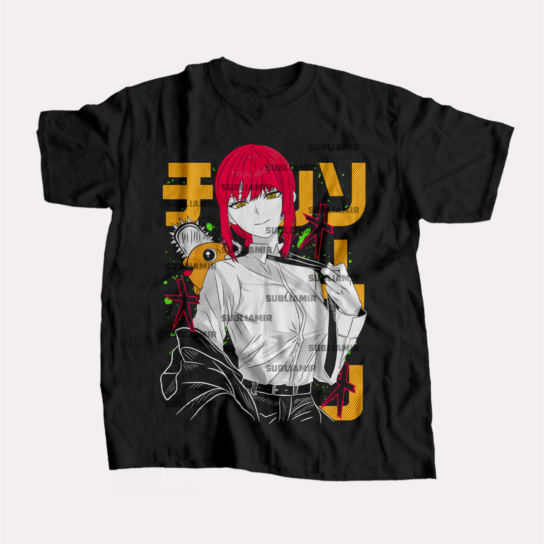 CHAINSAW MAN - MAKIMA - POLO MANGA CORTA