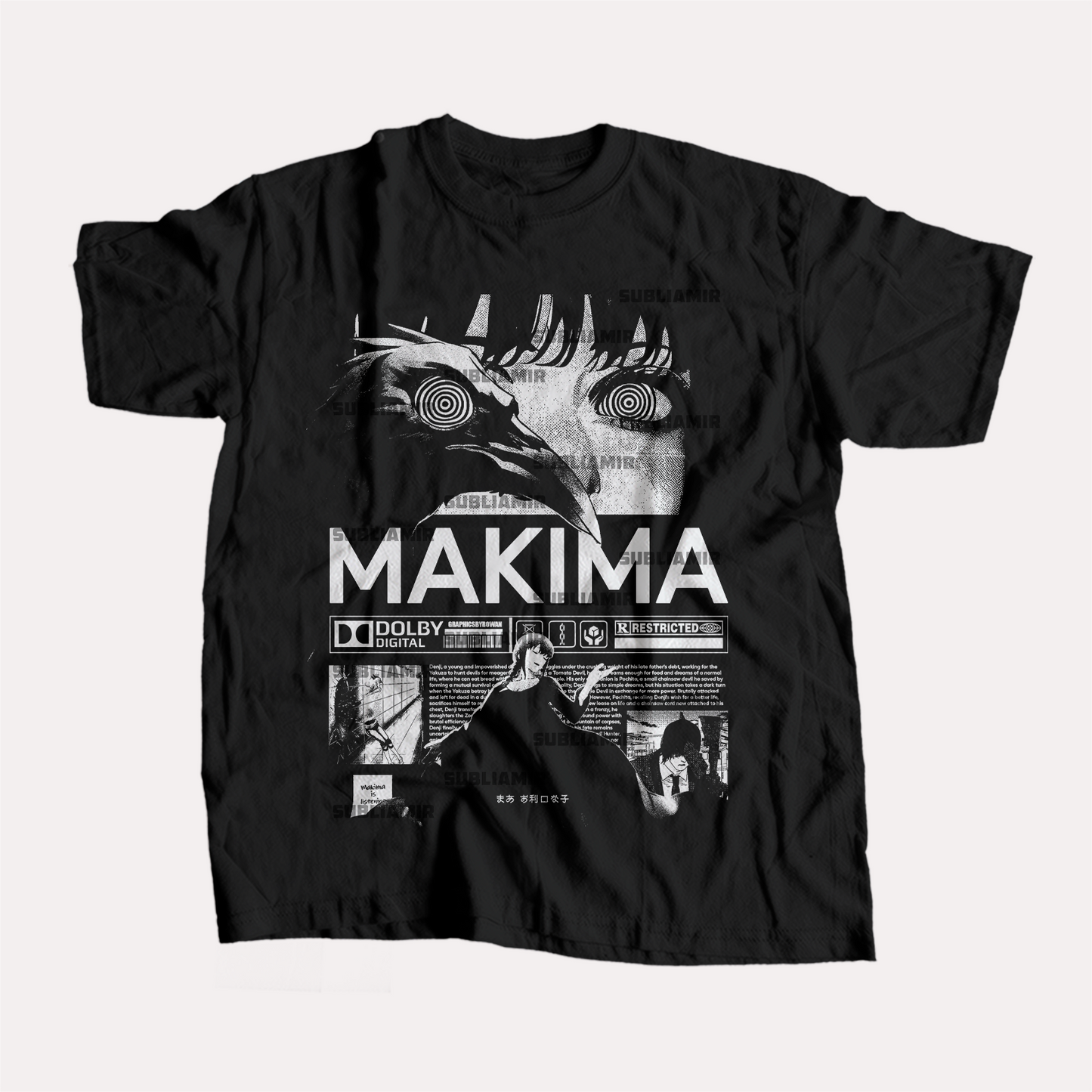 CHAINSAW MAN - MAKIMA - POLO MANGA CORTA