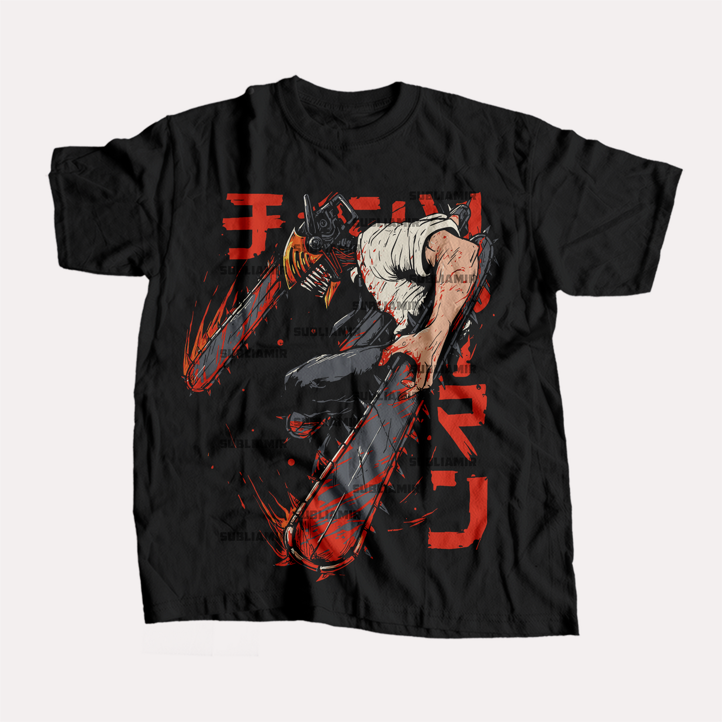 CHAINSAW MAN - DENJI - POLO MANGA CORTA