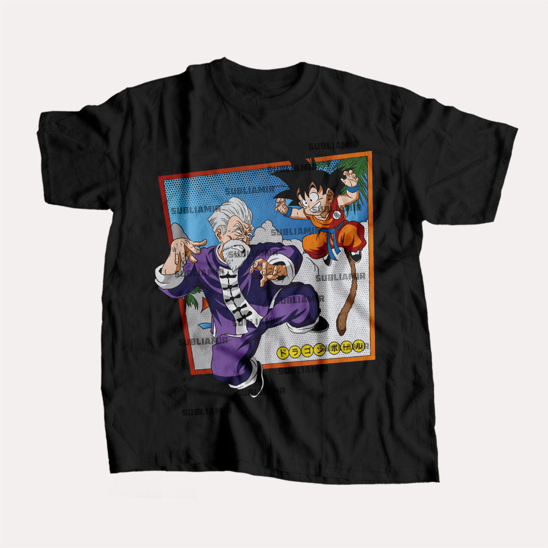 DRAGON BALL Z - GOKU VS JACKIE CHUN - POLO MANGA CORTA