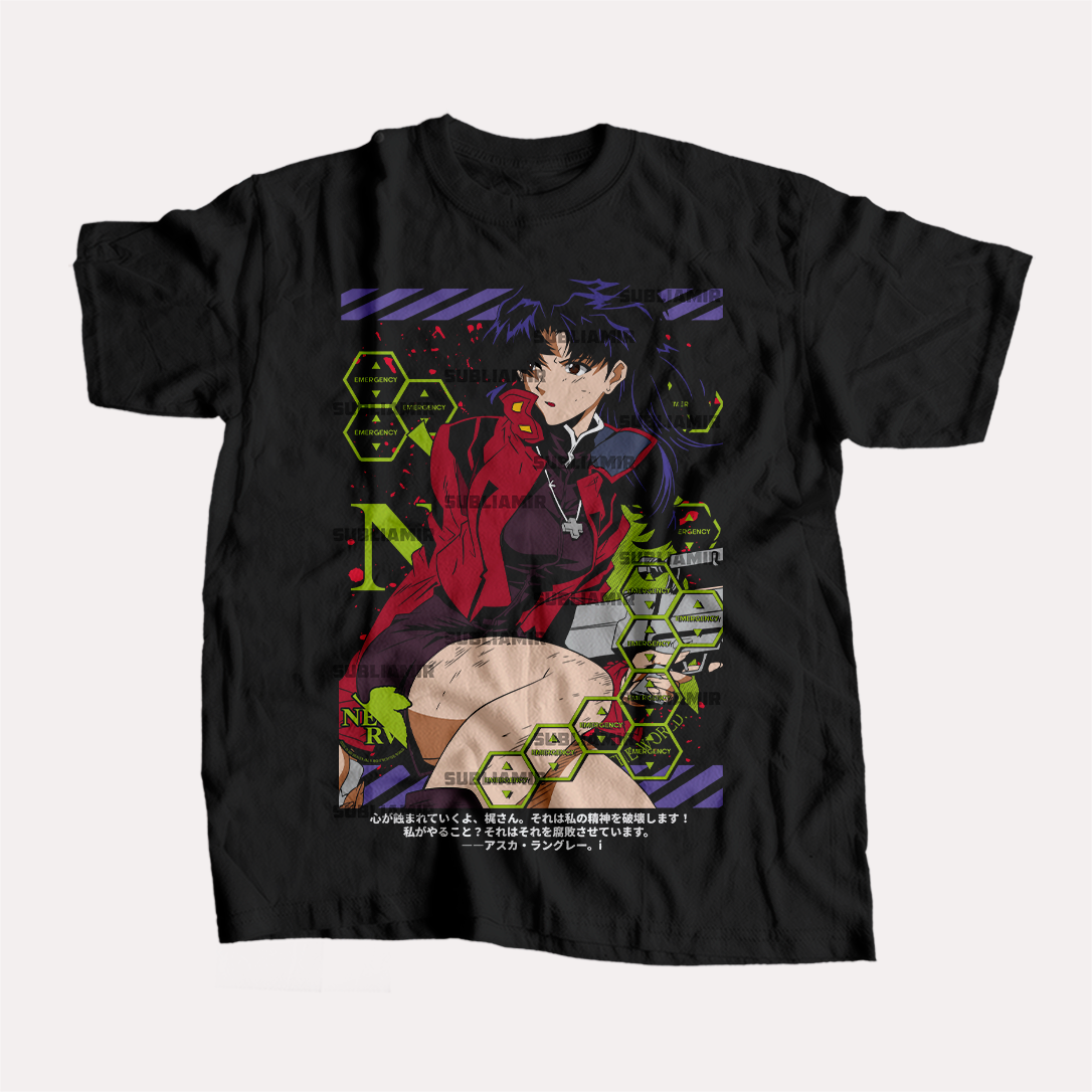 EVANGELION - MISATO KATSURAGI - POLO MANGA CORTA