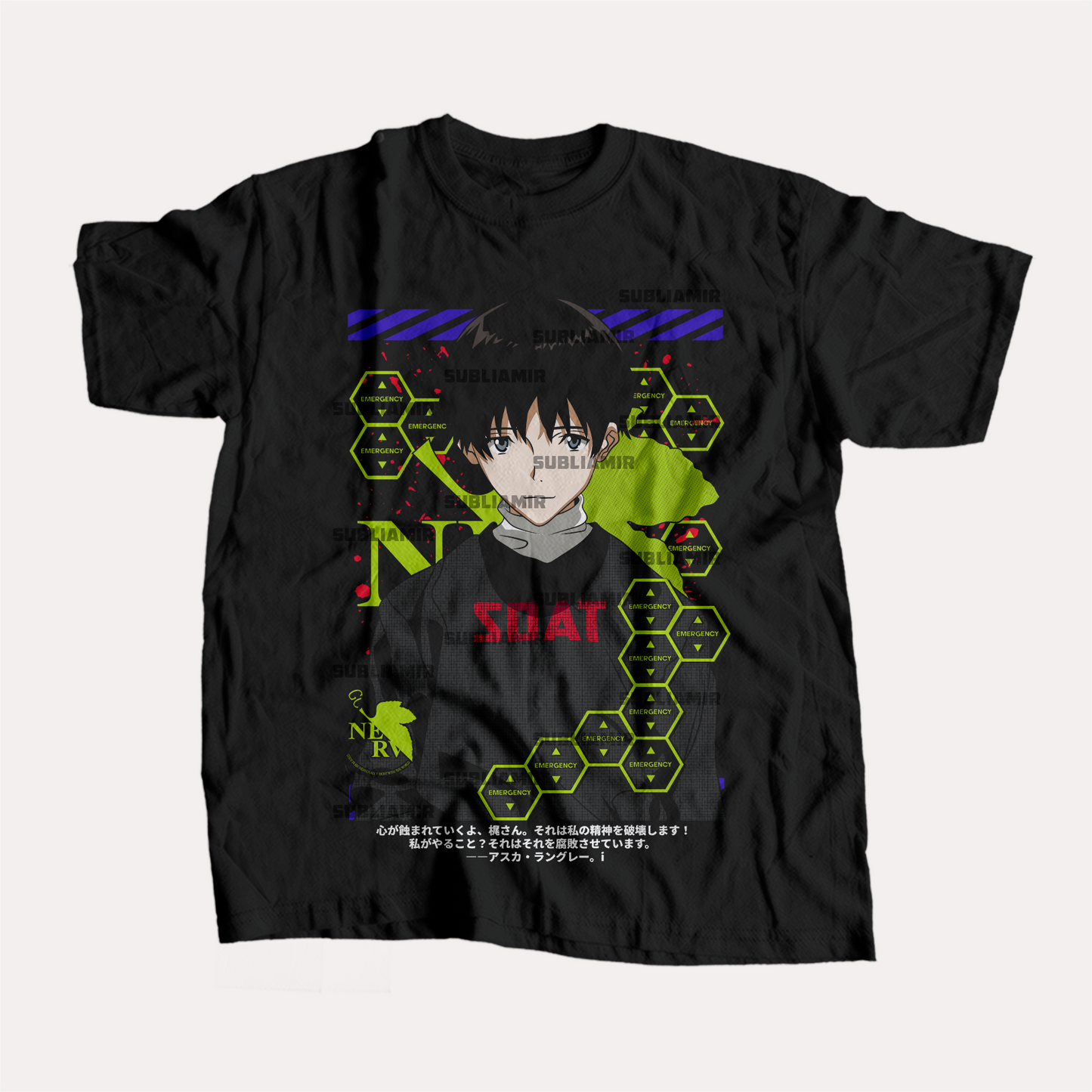 EVANGELION - SHINJI IKARI - POLO MANGA CORTA