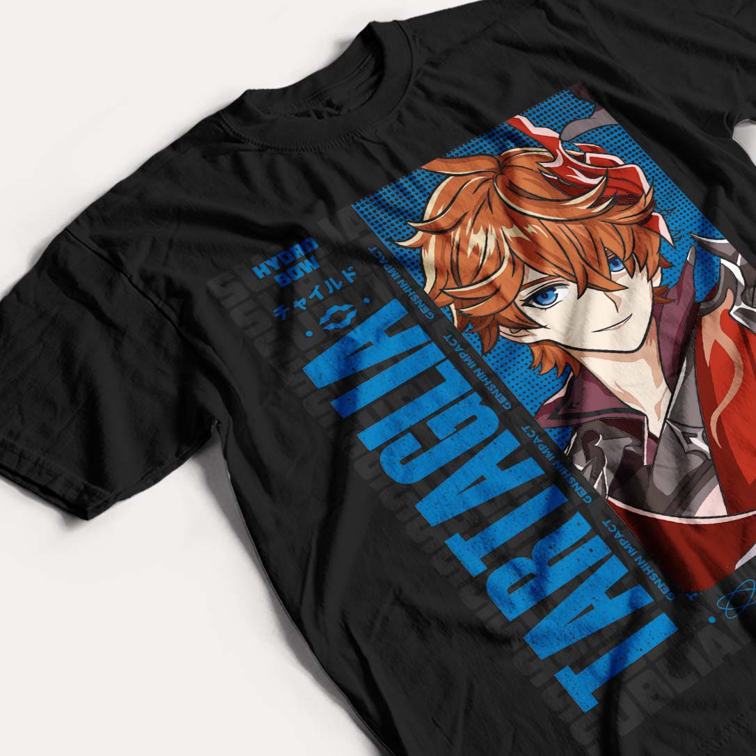 GENSHIN IMPACT - TARTAGLIA - POLO MANGA CORTA