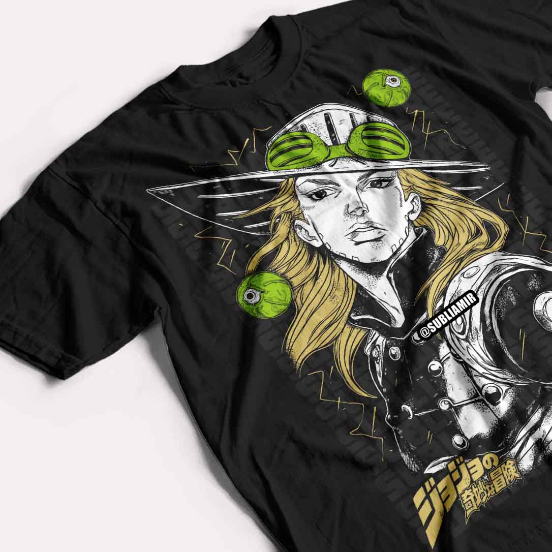 JOJOS STEEL BALL RUN - GYRO ZEPPELI - POLO MANGA CORTA