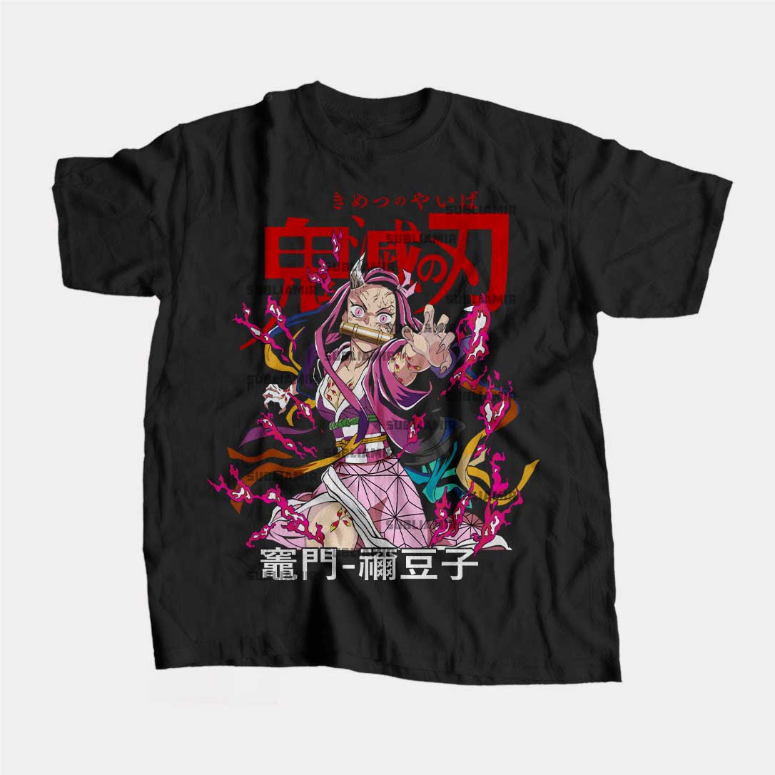 KIMETSU NO YAIBA - NEZUKO KAMADO - POLO MANGA CORTA