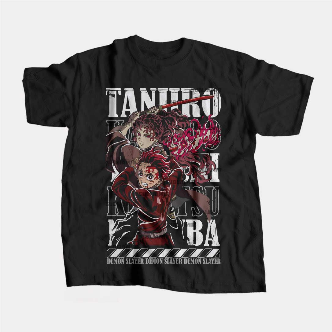 KIMETSU NO YAIBA - TANJIRO KAMADO - POLO MANGA CORTA