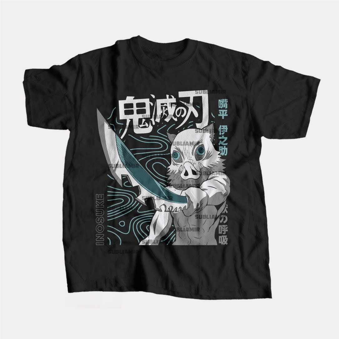 KIMETSU NO YAIBA - INOSUKE - POLO MANGA CORTA
