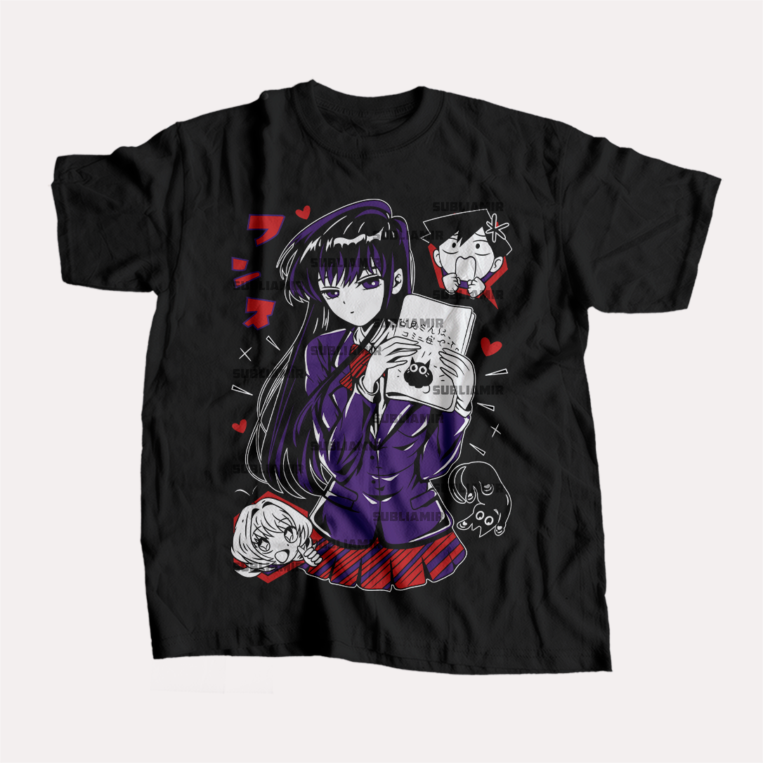 KOMI SAN WA KOMYUSHO DESU - SHOUKO KOMI - POLO MANGA CORTA