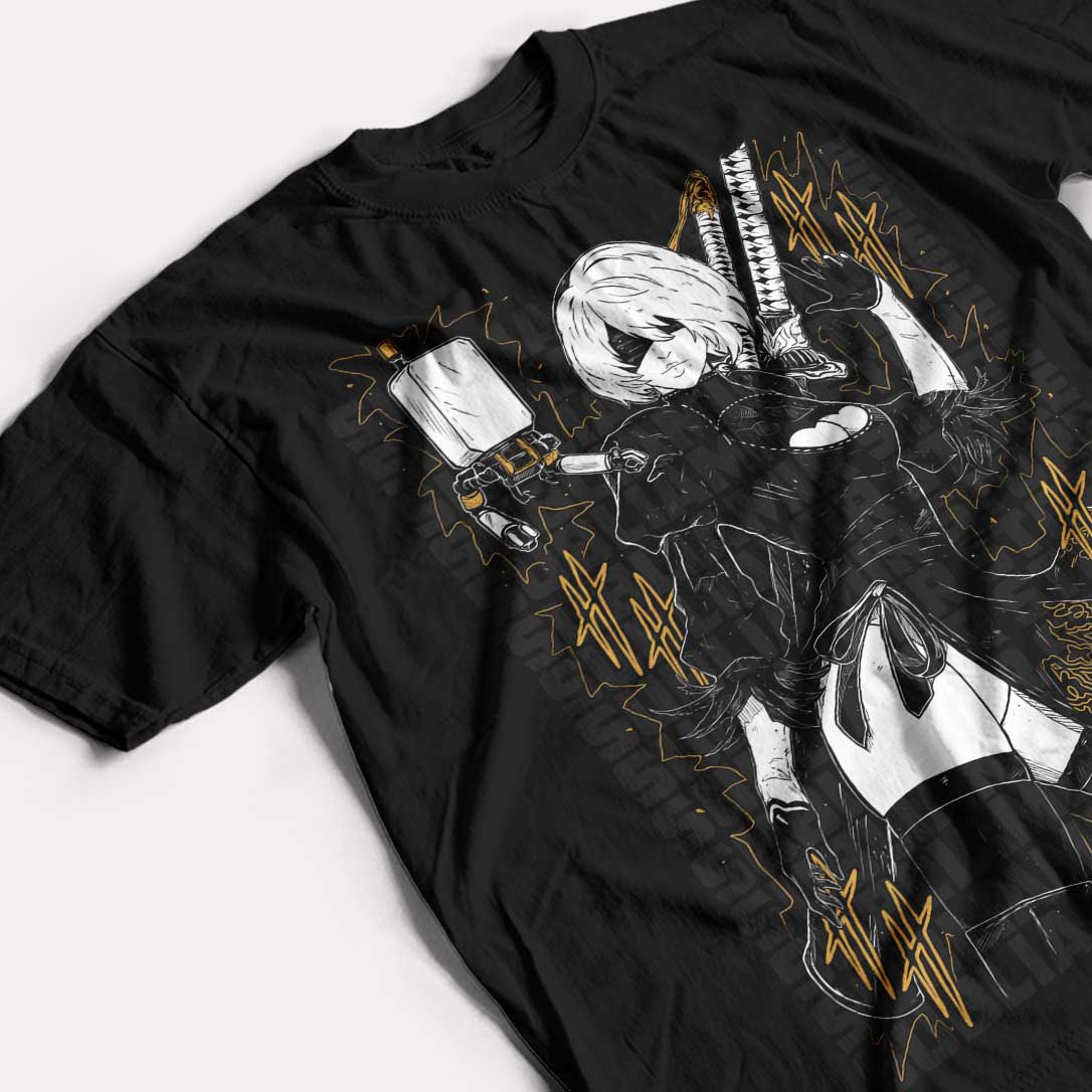 NIER AUTOMATA - 2B - POLO MANGA CORTA