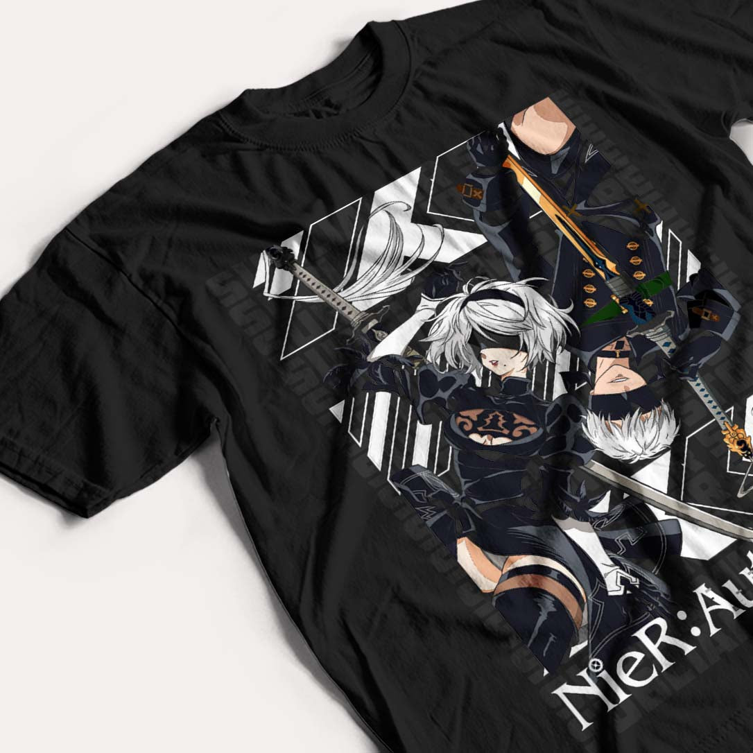 NIER AUTOMATA - 2B & 9S - POLO MANGA CORTA