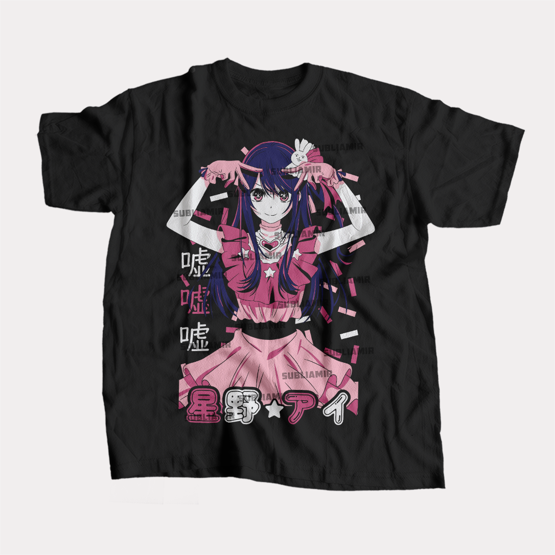 OSHI NO KO - AI HOSHINO - POLO MANGA CORTA