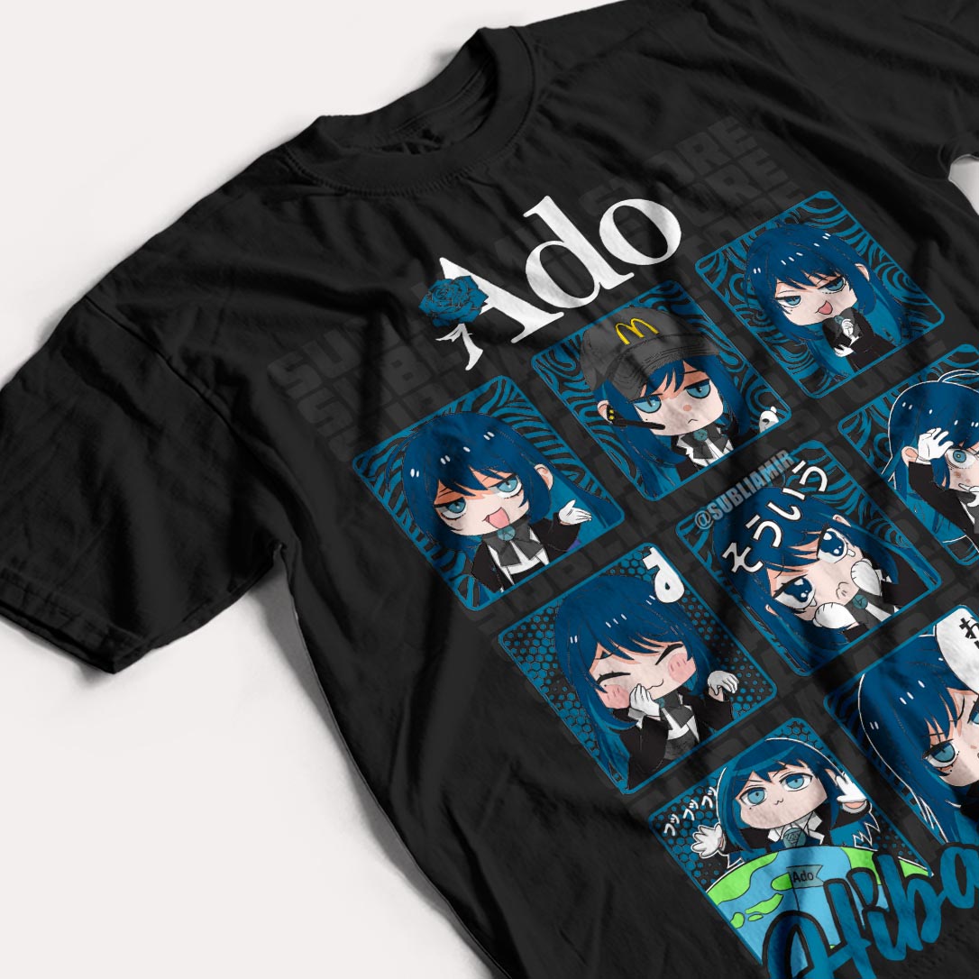 ADO - ADO CHIBI STICKERS - POLO MANGA CORTA