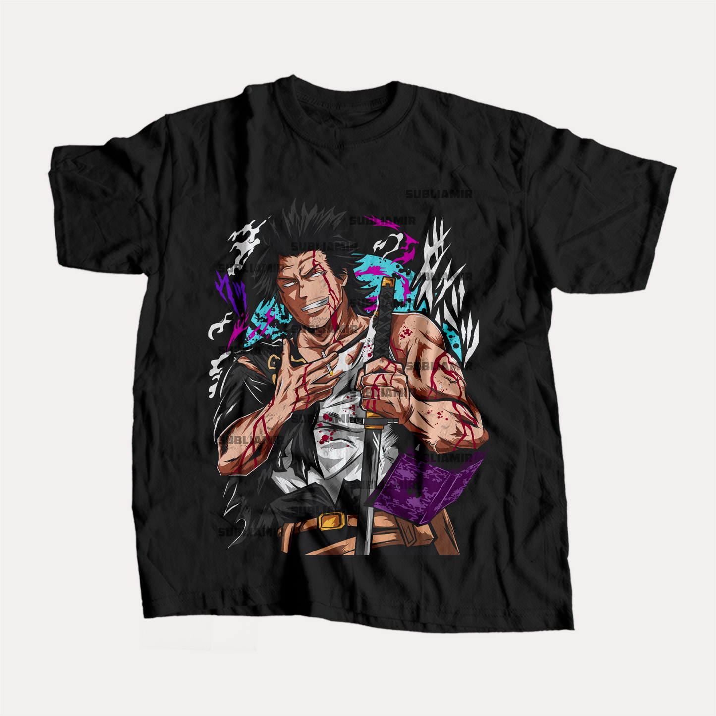 BLACKCLOVER - YAMI SUKEHIRO - POLO MANGA CORTA