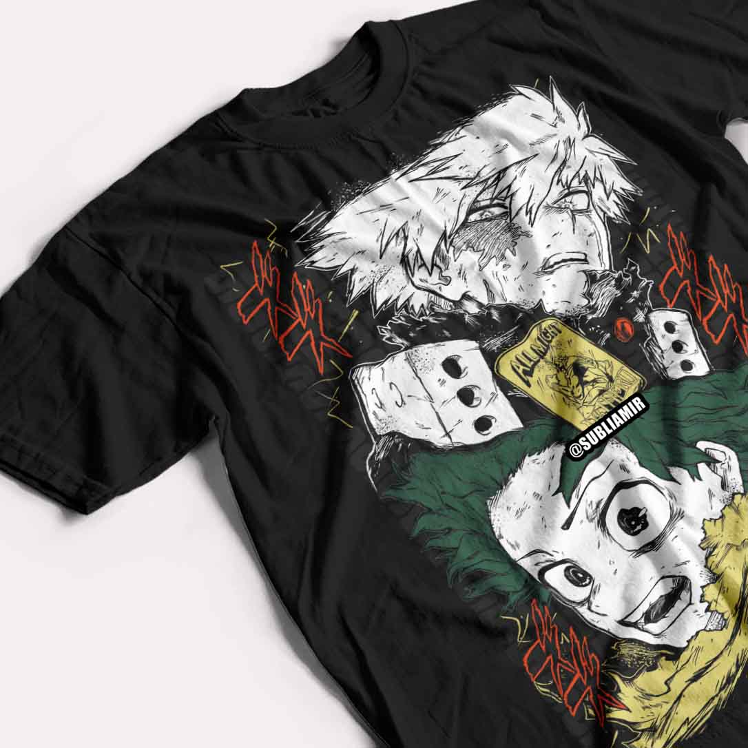 BOKU NO HERO ACADEMIA - DEKU & BAKUGO - POLO MANGA CORTA