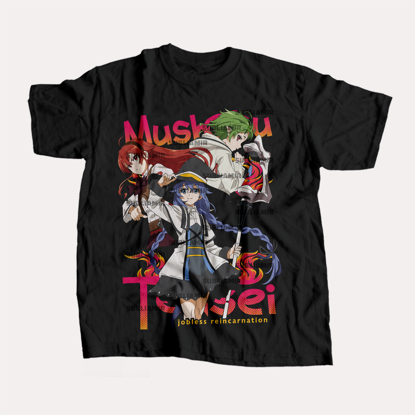 MUSHOKU TENSEI - ERIS-ROXY-SYLPHIETTE - POLO MANGA CORTA