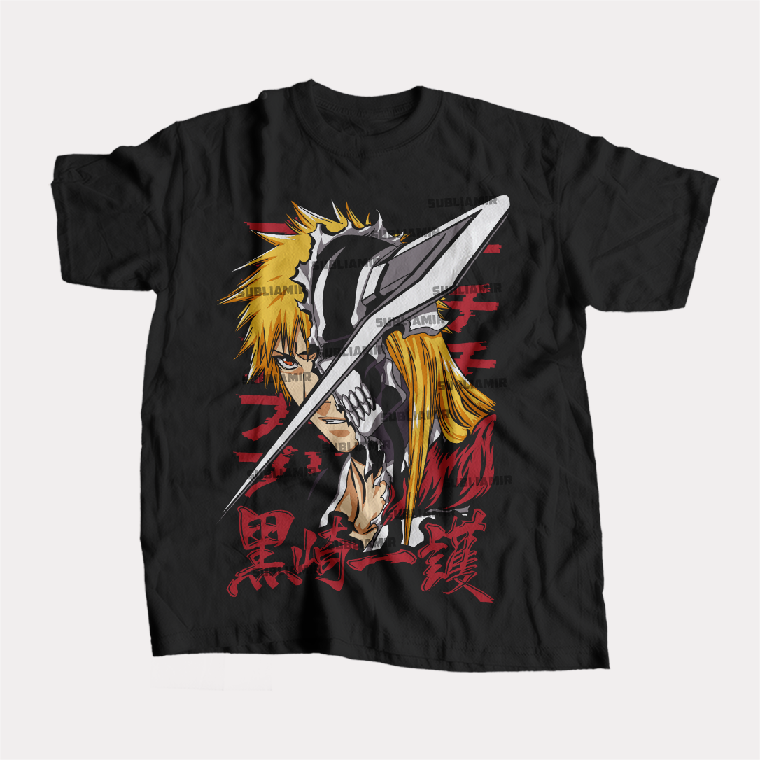 BLEACH - ICHIGO KUROSAKI - POLO MANGA CORTA