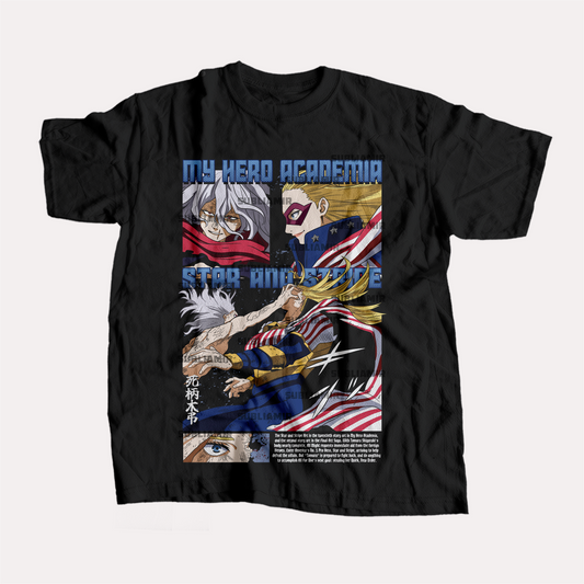 BOKU NO HERO ACADEMIA - STAR AND STRIPE - POLO MANGA CORTA