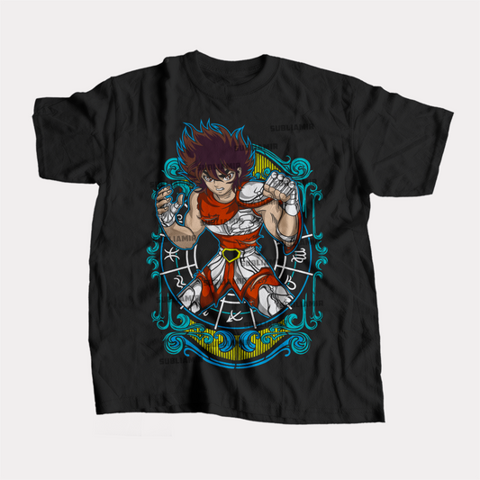 CABALLEROS DEL ZODIACO - SEIYA DE PEGASO - POLO MANGA CORTA