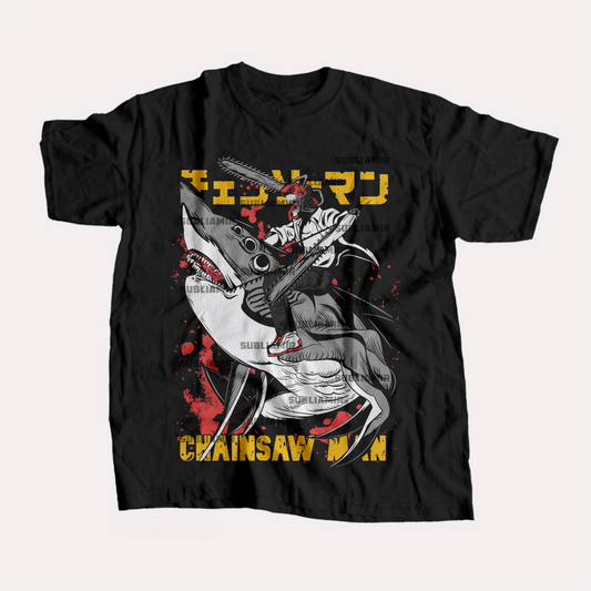 CHAINSAW MAN - DENJI & BEAM - POLO MANGA CORTA