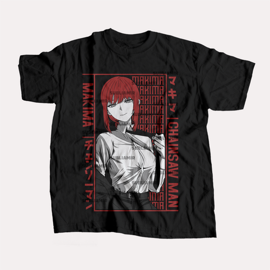 CHAINSAW MAN - MAKIMA - POLO MANGA CORTA