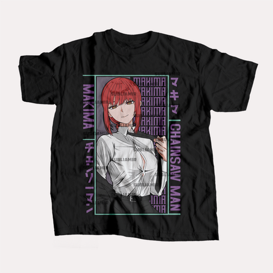 CHAINSAW MAN - MAKIMA - POLO MANGA CORTA