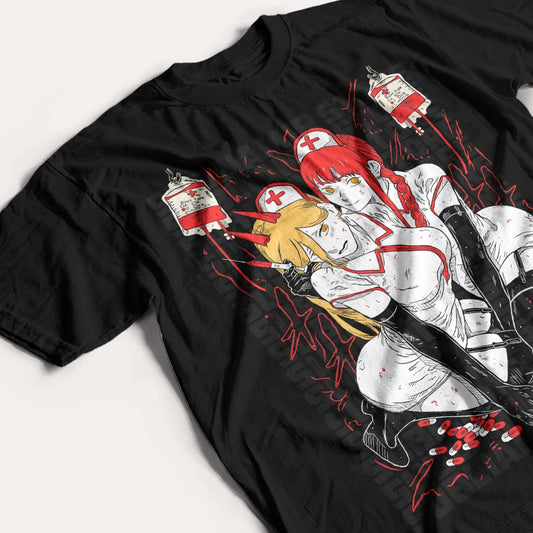 CHAINSAW MAN - MAKIMA & POWER - POLO MANGA CORTA