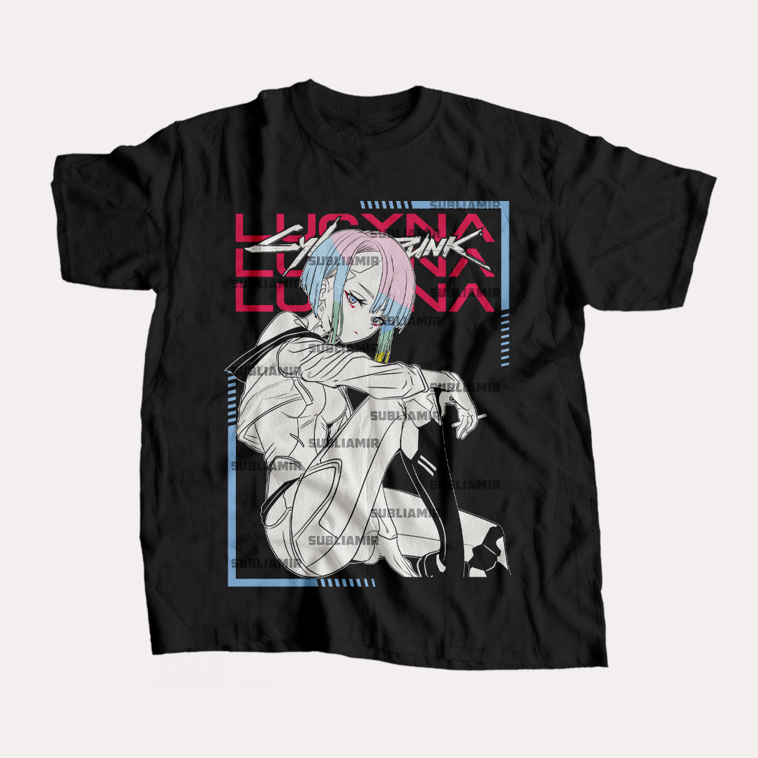 CYBERPUNK EDGERUNNERS - LUCY - POLO MANGA CORTA
