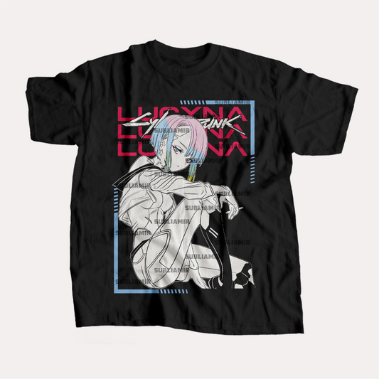 CYBERPUNK EDGERUNNERS - LUCY - POLO MANGA CORTA