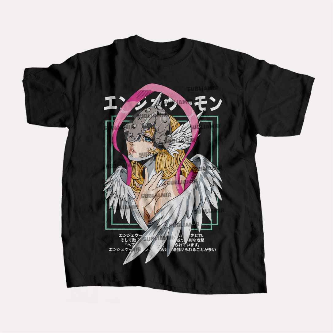 DIGIMON - ANGEWOMON-  POLO MANGA CORTA