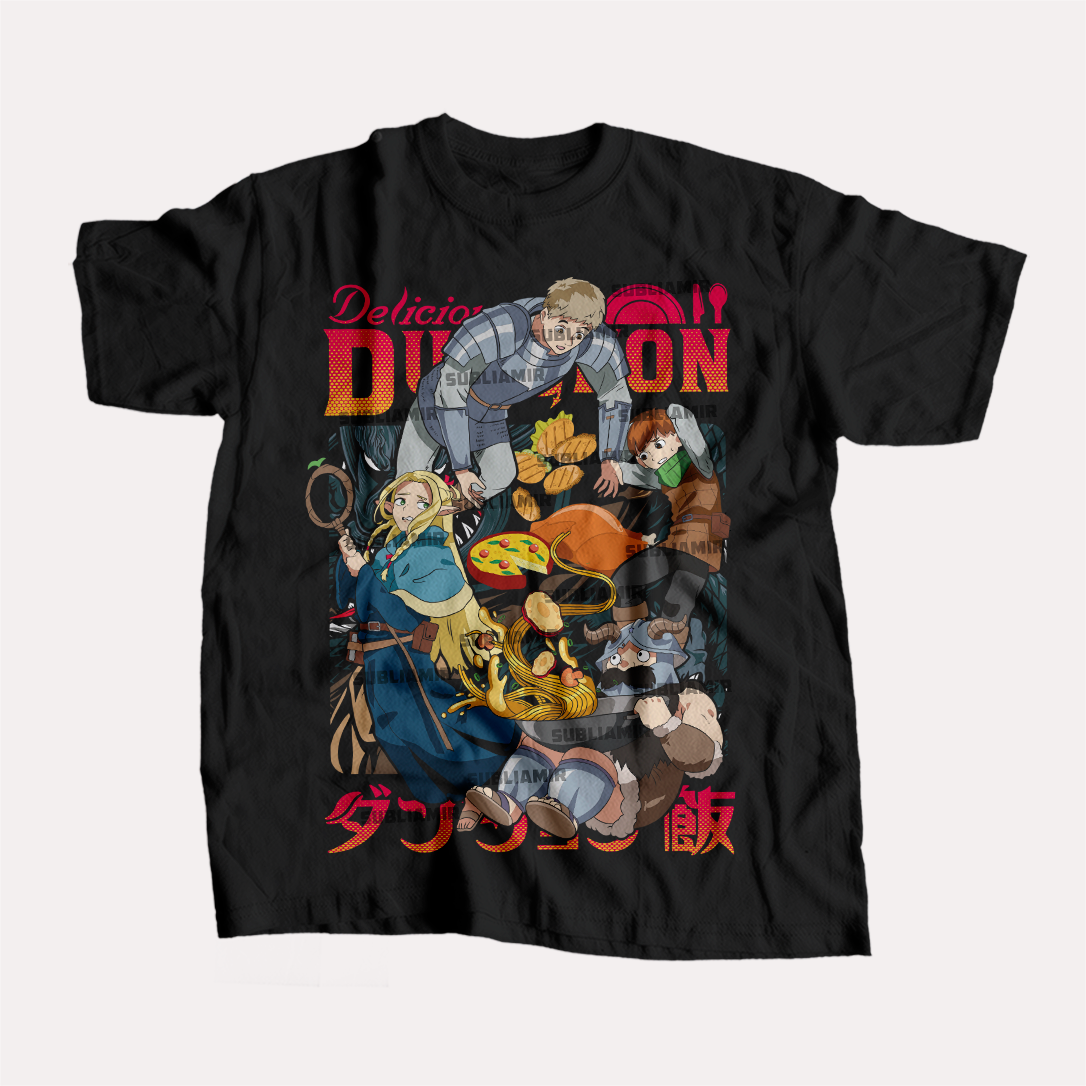 DUNGEON MESHI - POLO MANGA CORTA