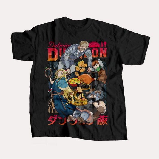 DUNGEON MESHI - POLO MANGA CORTA