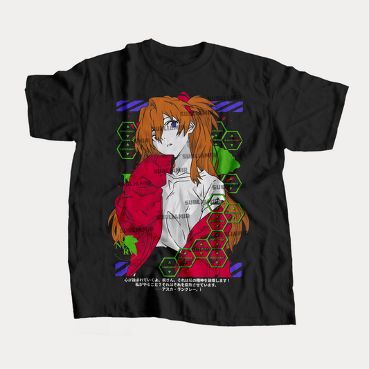 EVANGELION - ASUKA LANGLEY - POLO MANGA CORTA