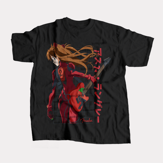 EVANGELION - ASUKA LANGLEY - POLO MANGA CORTA