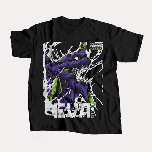 EVANGELION - EVA 01 - POLO MANGA CORTA