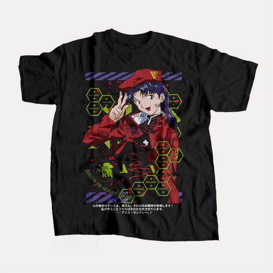 EVANGELION - MISATO KATSURAGI - POLO MANGA CORTA