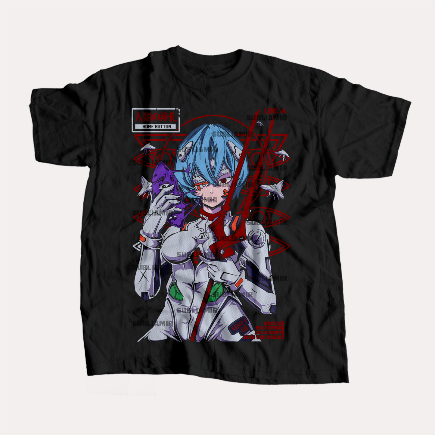 EVANGELION - REI AYANAMI - POLO MANGA CORTA
