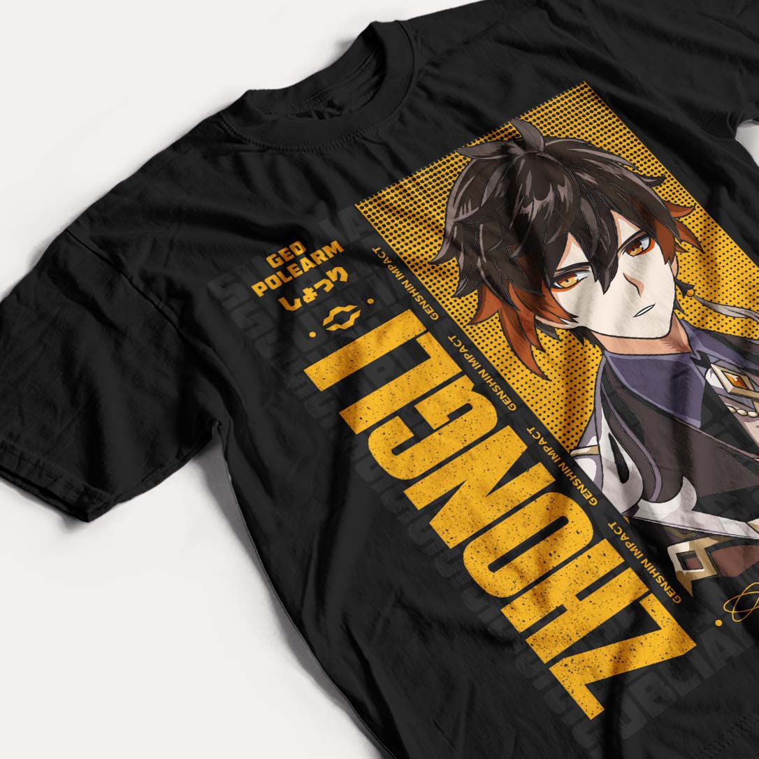 GENSHIN IMPACT - ZHONGLI - POLO MANGA CORTA