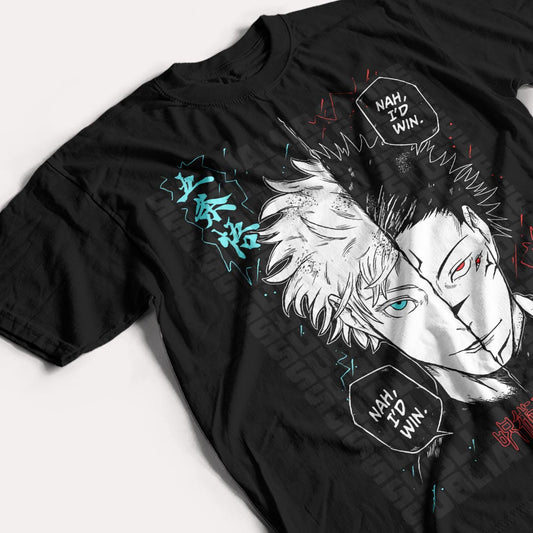 JUJUTSU KAISEN - GOJO  & SUKUNA - POLO MANGA CORTA