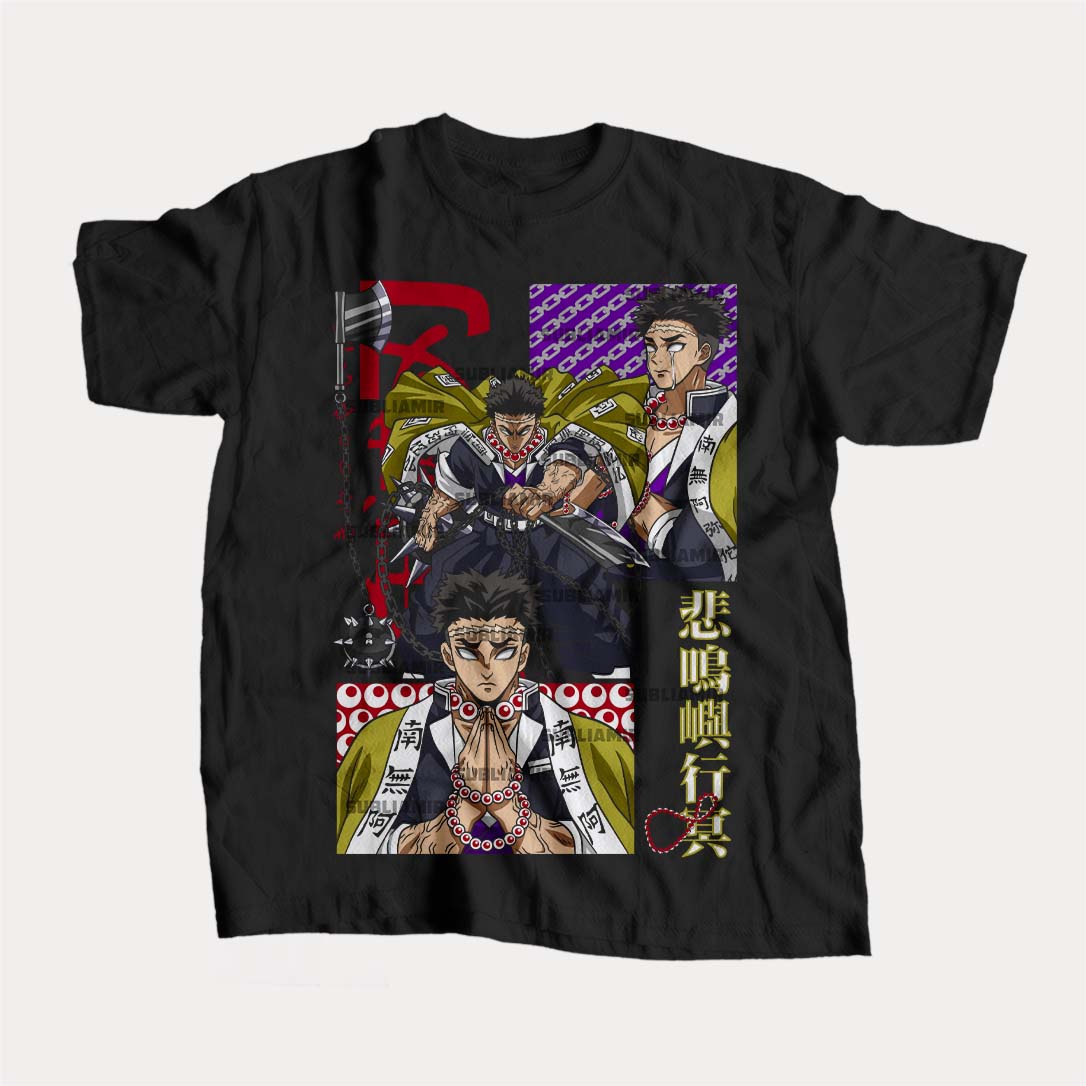 KIMETSU NO YAIBA - GYOMEI HIMEJIMA - POLO MANGA CORTA