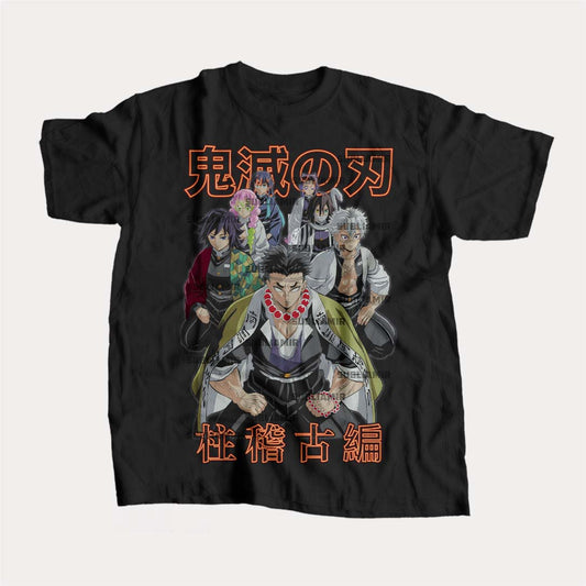 KIMETSU NO YAIBA - PILARES - POLO MANGA CORTA