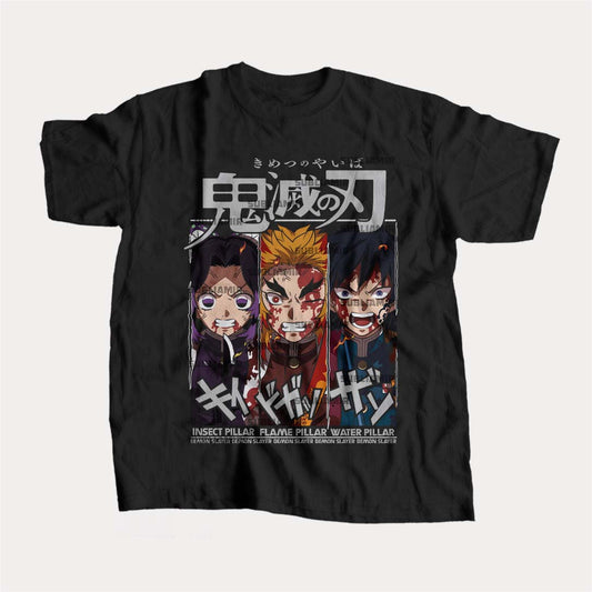 KIMETSU NO YAIBA - PILARES - POLO MANGA CORTA