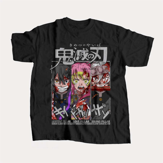 KIMETSU NO YAIBA - PILARES - POLO MANGA CORTA