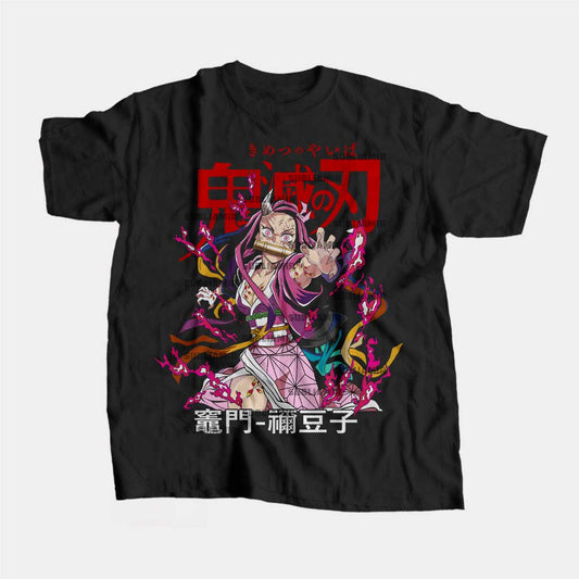 KIMETSU NO YAIBA - NEZUKO KAMADO   - POLO MANGA CORTA