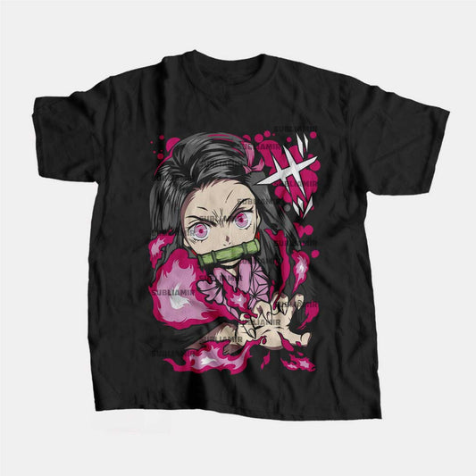 KIMETSU NO YAIBA - NEZUKO KAMADO - POLO MANGA CORTA