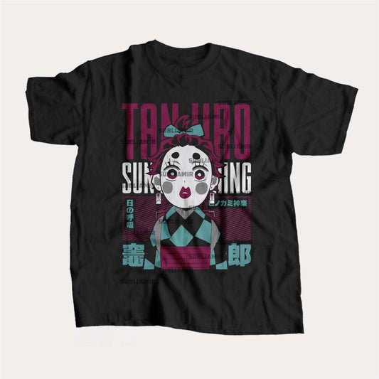 KIMETSU NO YAIBA - TANJIRO KAMADO - POLO MANGA CORTA