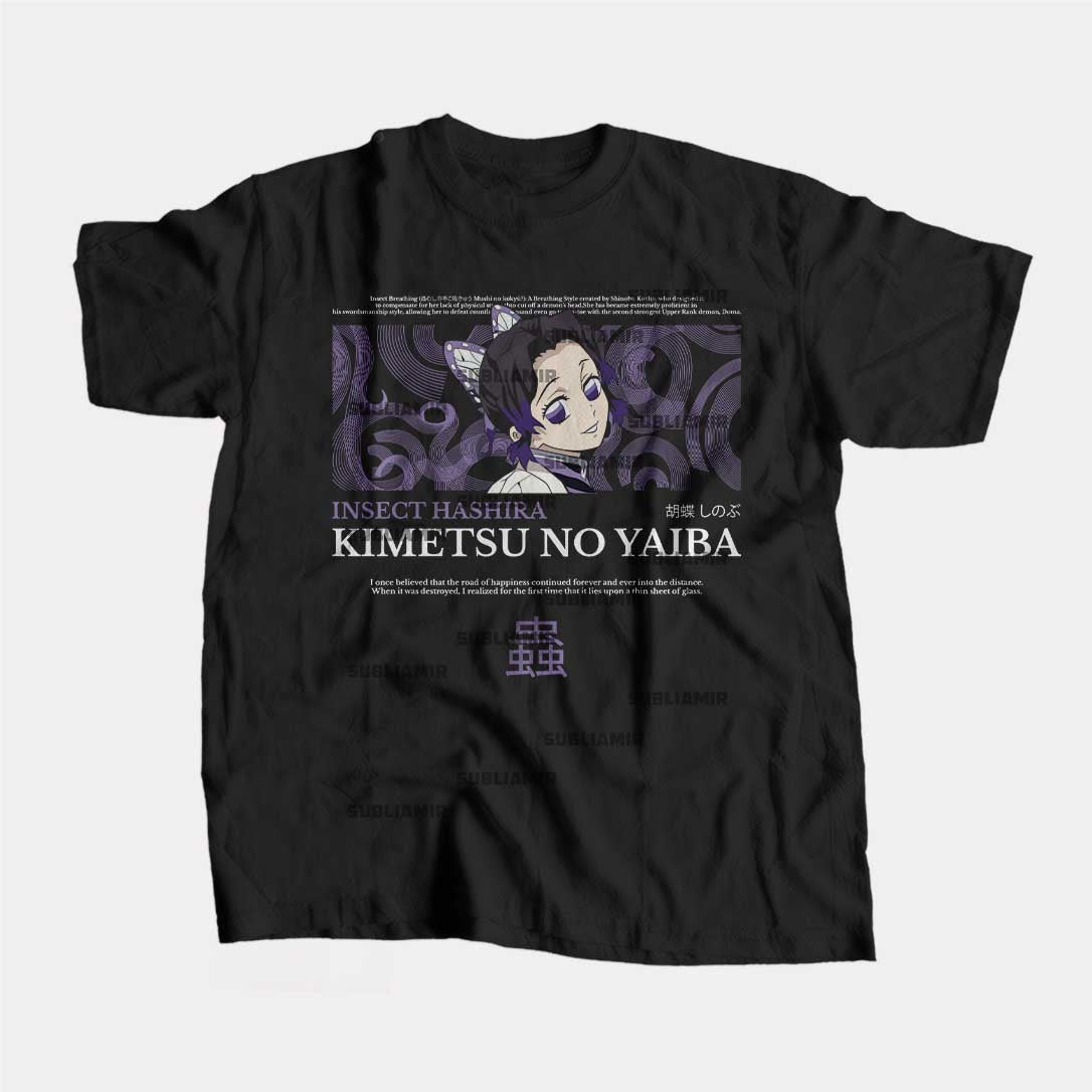 KIMETSU NO YAIBA - SHINOBU KOCHO - POLO MANGA CORTA