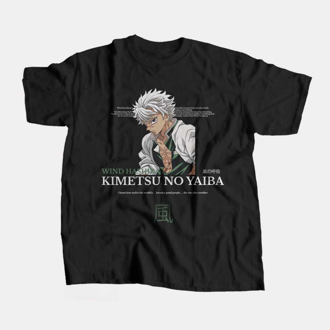 KIMETSU NO YAIBA - SANEMI SHINAZUGAWA - POLO MANGA CORTA