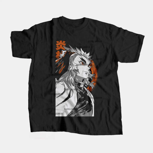KIMETSU NO YAIBA - KYOJURO RENGOKU - POLO MANGA CORTA