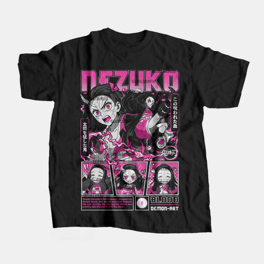 KIMETSU NO YAIBA - NEZUKO KAMADO - POLO MANGA CORTA
