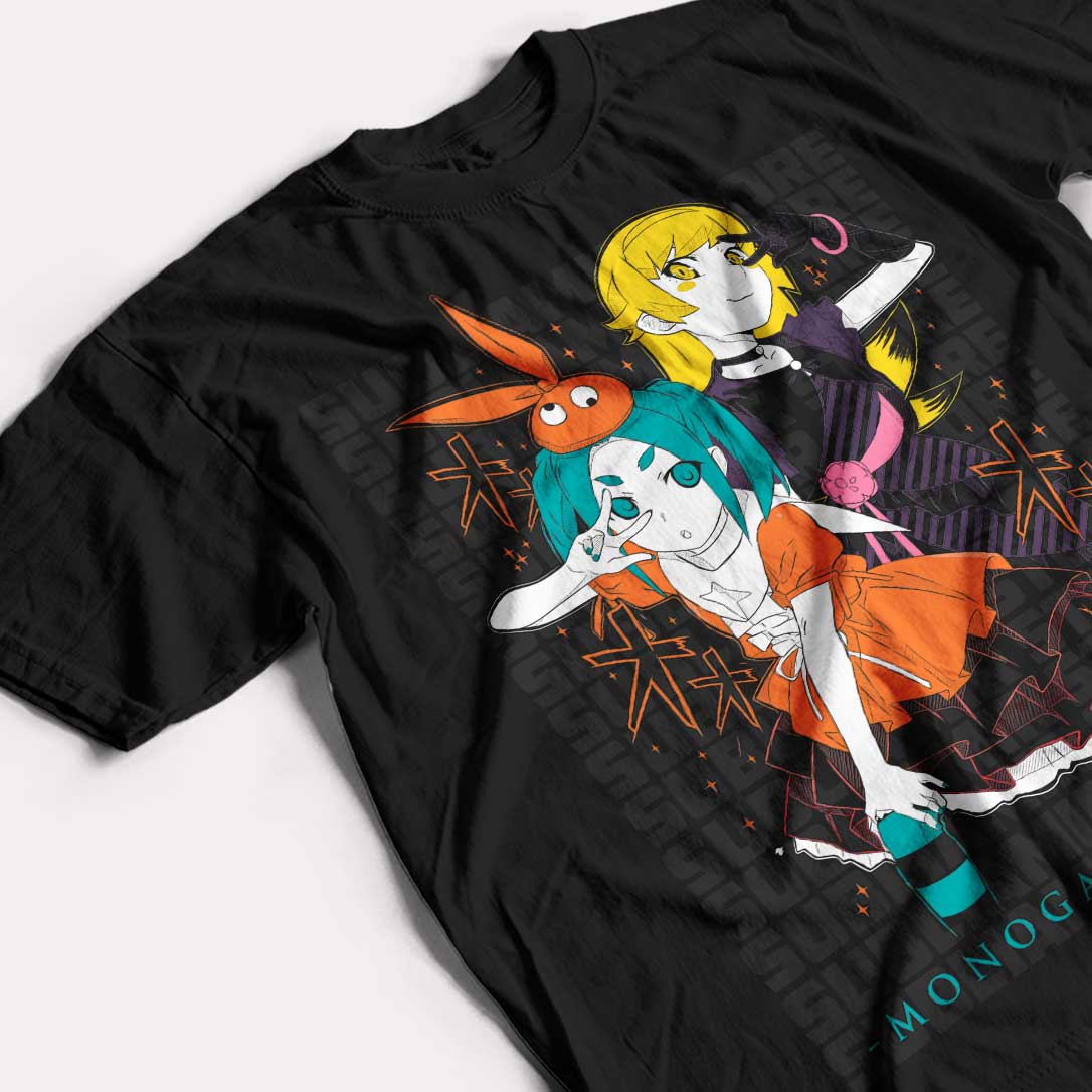 MONOGATARI  - SHINOBU X YOTSUGI - POLO MANGA CORTA